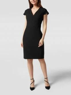 BOSS Etuikleid Mit V-Ausschnitt - Schwarz