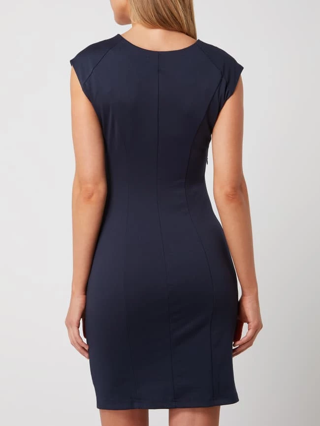 Kaffe Etuikleid Mit Drapierten Falten - Dunkelblau 7 Kaffe Etuikleid Mit Drapierten Falten - Dunkelblau – Bild 5