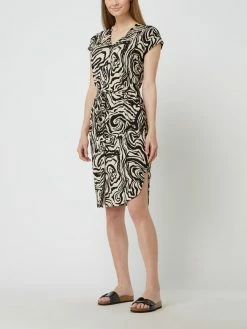 FREE/QUENT Blusenkleid Mit Allover-Muster Modell 'Wanty' - Schwarz