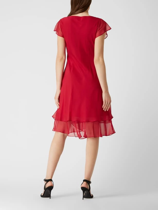 Christian Berg Cocktail Cocktailkleid Aus Chiffon - Pink 6 Christian Berg Cocktail Cocktailkleid Aus Chiffon - Pink – Bild 4