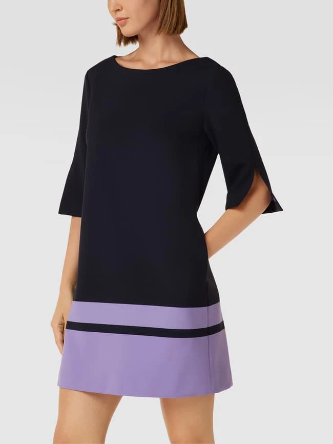 BOSS Minikleid Mit Kontraststreifen Modell 'Dastra' - Marineblau 6 BOSS Minikleid Mit Kontraststreifen Modell 'Dastra' - Marineblau – Bild 4