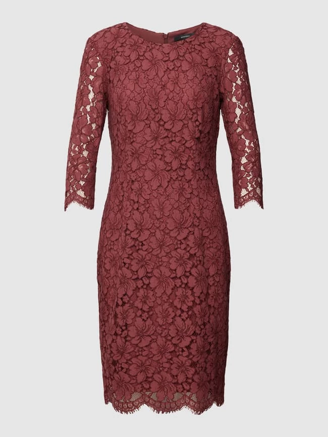 Montego Knielanges Kleid Mit Floralen Stickereien - Pink 3 Montego Knielanges Kleid Mit Floralen Stickereien - Pink – Bild 2