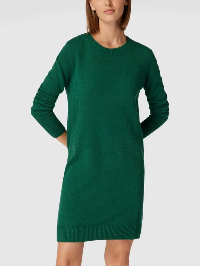 Christian Berg Woman Knielanges Strickkleid Mit Geripptem Rundhalsausschnitt - Dunkelgrün 6 Christian Berg Woman Knielanges Strickkleid Mit Geripptem Rundhalsausschnitt - Dunkelgrün – Bild 4