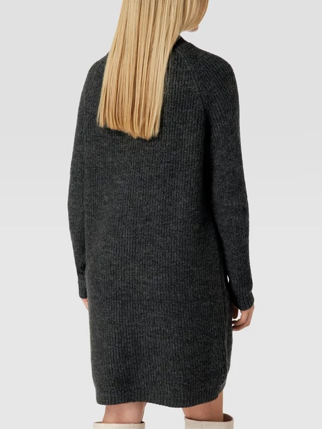 Only Knielanges Strickkleid Modell 'JADE' - Dunkelgrau Meliert 7 Only Knielanges Strickkleid Modell 'JADE' - Dunkelgrau Meliert – Bild 5