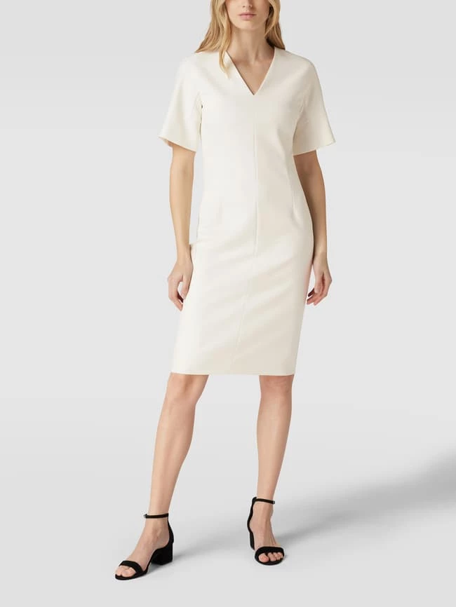 BOSS Etuikleid Mit V-Ausschnitt Modell 'Decine' - Offwhite 3 BOSS Etuikleid Mit V-Ausschnitt Modell 'Decine' - Offwhite