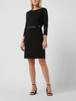 APART Etuikleid Mit Kontrasteinsatz - Schwarz