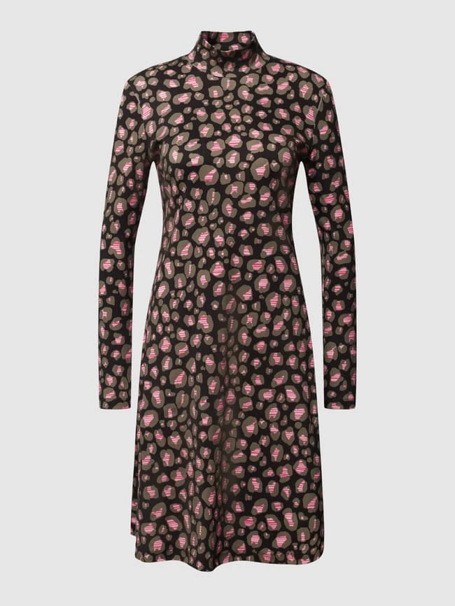 Marc Cain Kleid Mit Allover-Muster - Schwarz 4 Marc Cain Kleid Mit Allover-Muster - Schwarz – Bild 2