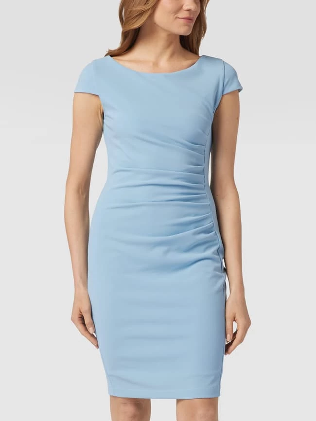 Paradi Etuikleid Mit Raffungen - Rauchblau 6 Paradi Etuikleid Mit Raffungen - Rauchblau – Bild 4