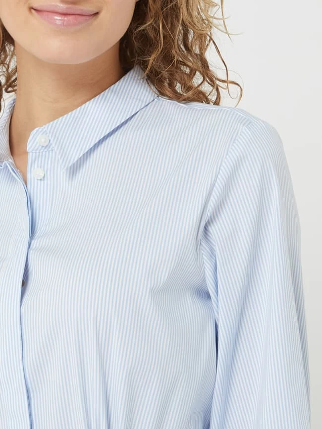 Comma Blusenkleid Mit Streifenmuster - Weiß 5 Comma Blusenkleid Mit Streifenmuster - Weiß – Bild 3