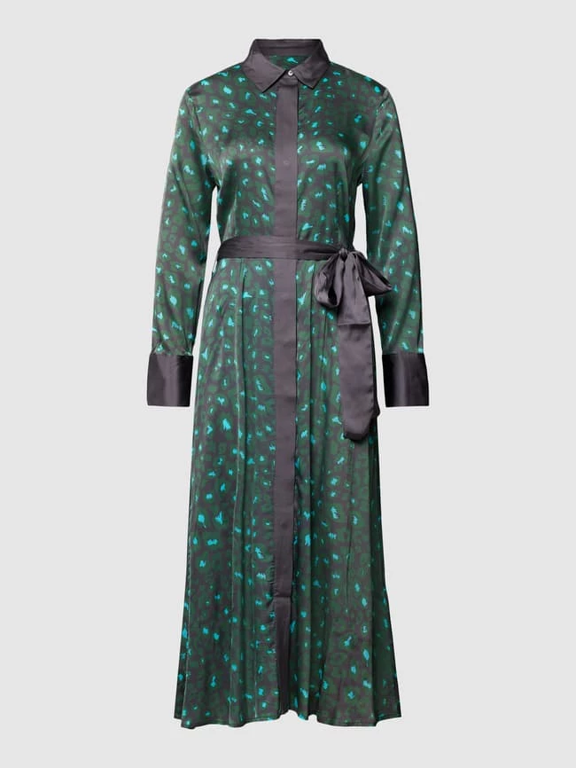 Delicate Love Midikleid Mit Allover-Muster Modell 'MINA' - Grün 4 Delicate Love Midikleid Mit Allover-Muster Modell 'MINA' - Grün – Bild 2