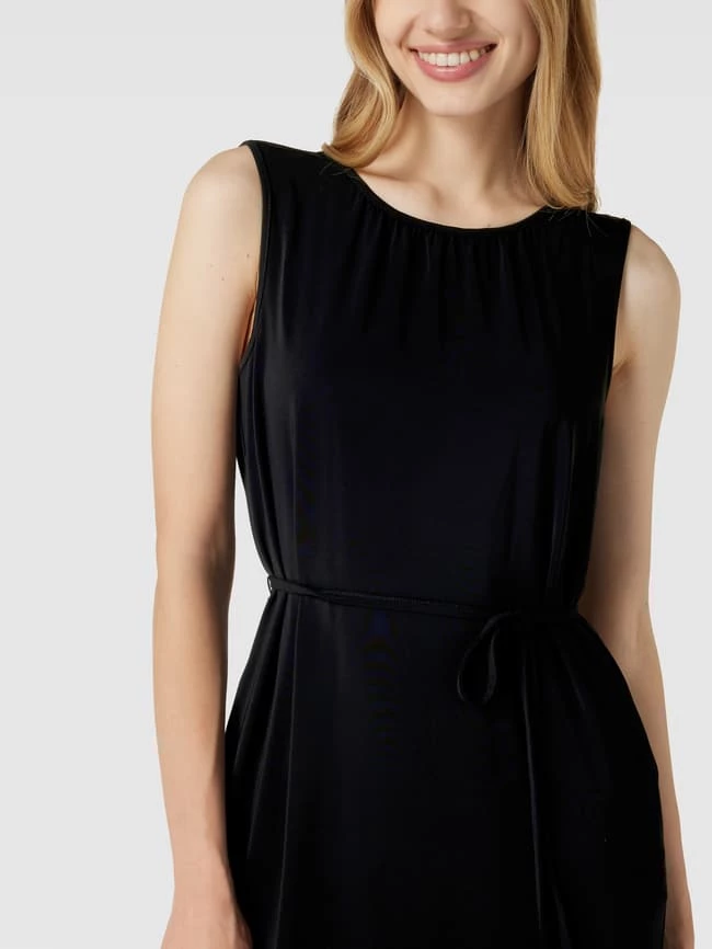 Comma Maxikleid Aus Viskose-Mix Mit Taillenband - Schwarz 5 Comma Maxikleid Aus Viskose-Mix Mit Taillenband - Schwarz – Bild 3