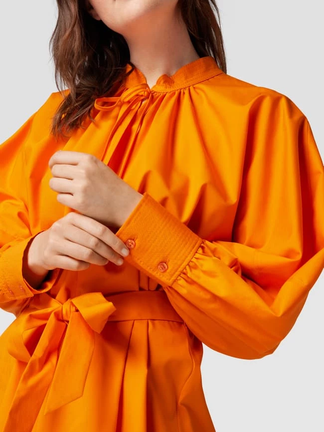 BOSS Midikleid Mit Taillengürtel Modell 'Dapera' - Orange 5 BOSS Midikleid Mit Taillengürtel Modell 'Dapera' - Orange – Bild 3