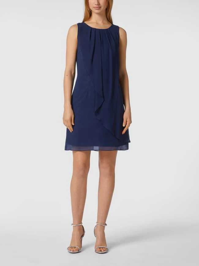 Swing Cocktailkleid Mit Leicht Ausgestelltem Rockteil - Marineblau 6 Swing Cocktailkleid Mit Leicht Ausgestelltem Rockteil - Marineblau – Bild 4