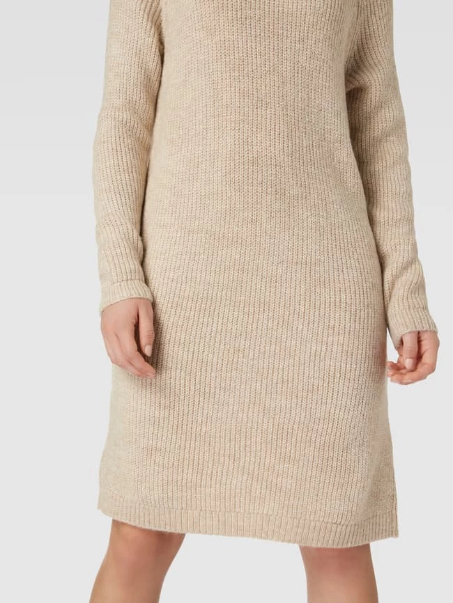 Only Knielanges Strickkleid Modell 'JADE' - Sand 5 Only Knielanges Strickkleid Modell 'JADE' - Sand – Bild 3