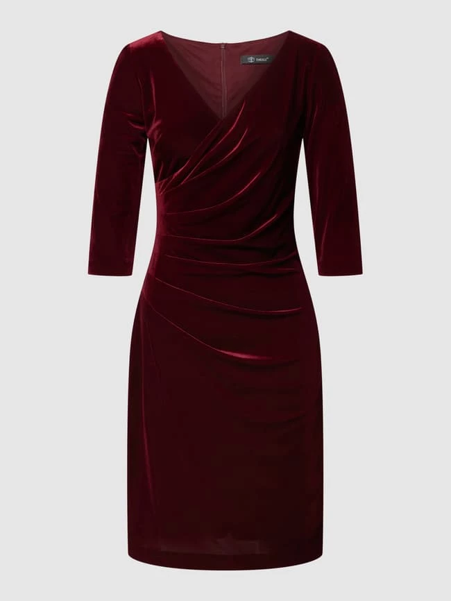 Paradi Cocktailkleid Aus Samt - Bordeaux Rot 4 Paradi Cocktailkleid Aus Samt - Bordeaux Rot – Bild 2