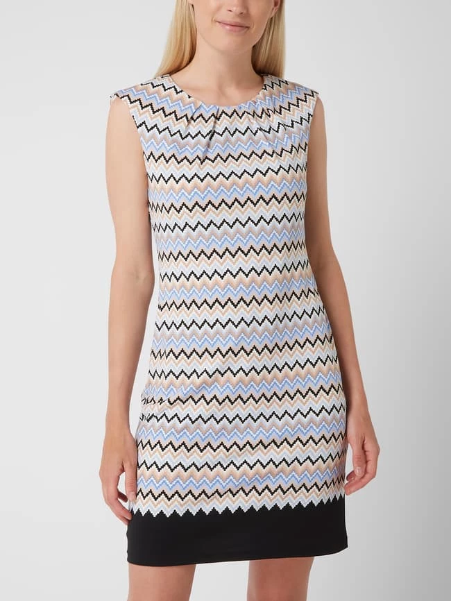 Montego Midikleid Mit Allover-Muster - Marineblau 6 Montego Midikleid Mit Allover-Muster - Marineblau – Bild 4