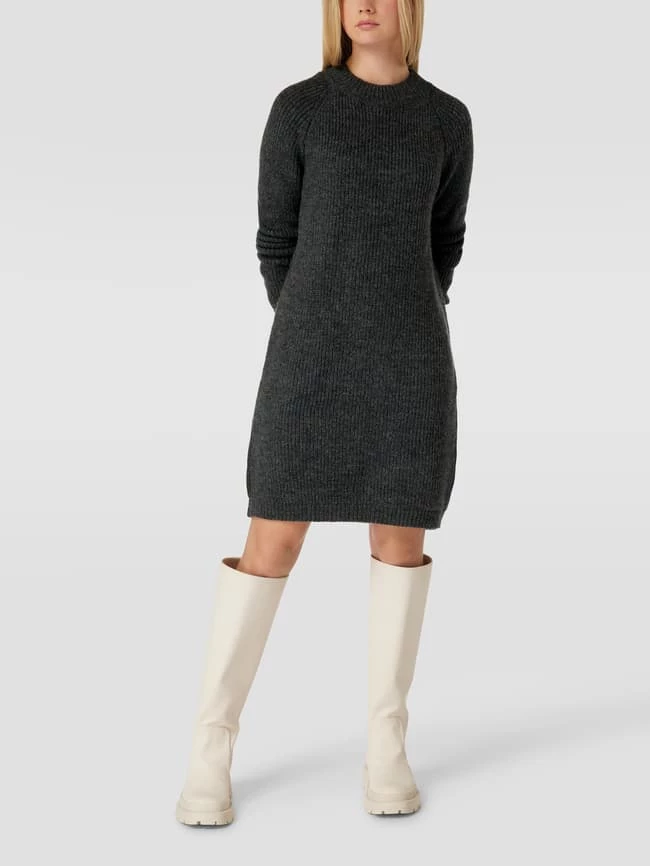 Only Knielanges Strickkleid Modell 'JADE' - Dunkelgrau Meliert 3 Only Knielanges Strickkleid Modell 'JADE' - Dunkelgrau Meliert