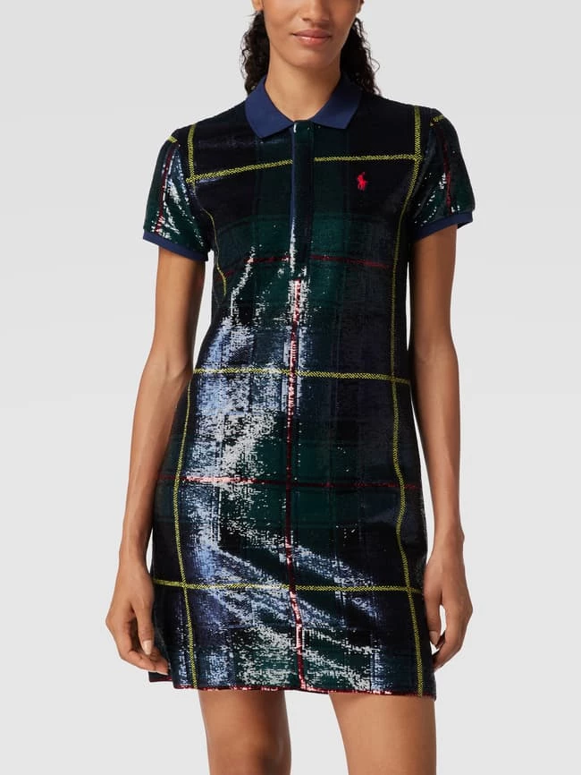 Polo Ralph Lauren Knielanges Kleid Mit Paillettenbesatz - Anthrazit 6 Polo Ralph Lauren Knielanges Kleid Mit Paillettenbesatz - Anthrazit – Bild 4