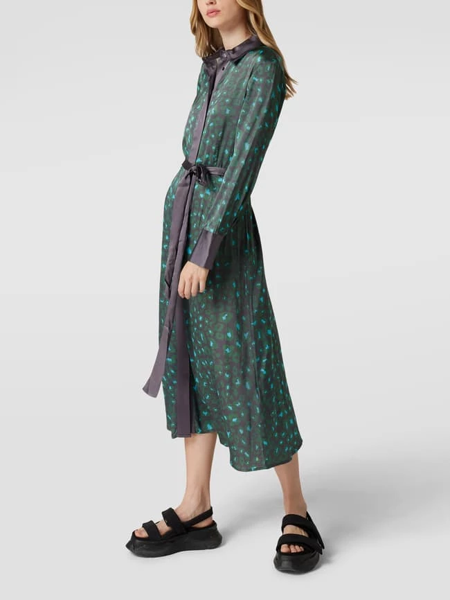 Delicate Love Midikleid Mit Allover-Muster Modell 'MINA' - Grün 6 Delicate Love Midikleid Mit Allover-Muster Modell 'MINA' - Grün – Bild 4