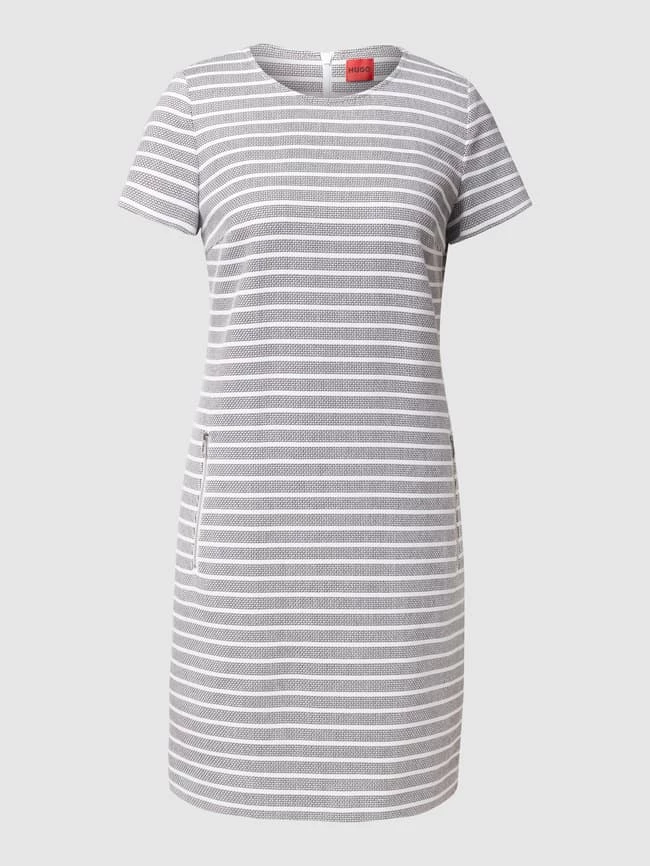 HUGO Etuikleid Mit Streifenmuster - Hellblau 3 HUGO Etuikleid Mit Streifenmuster - Hellblau – Bild 2