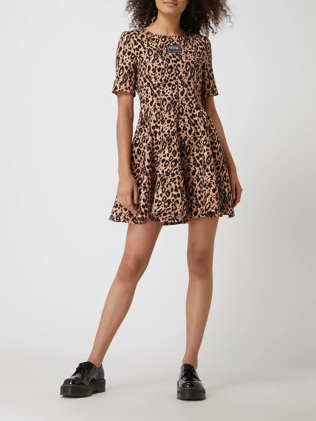 Versace Jeans Couture Kleid Mit Leopardenmuster - Mittelbraun 2 Versace Jeans Couture Kleid Mit Leopardenmuster - Mittelbraun