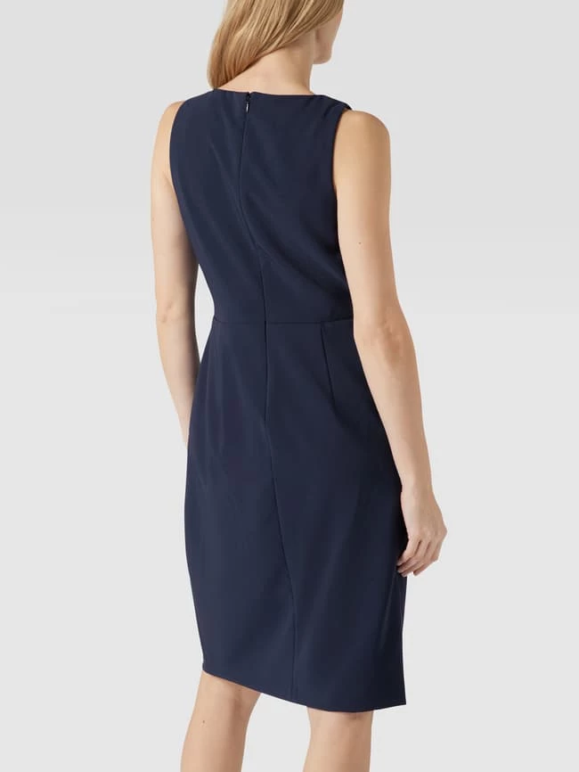 Lauren Ralph Lauren Knielanges Cocktailkleid Mit V-Ausschnitt - Marineblau 7 Lauren Ralph Lauren Knielanges Cocktailkleid Mit V-Ausschnitt - Marineblau – Bild 5