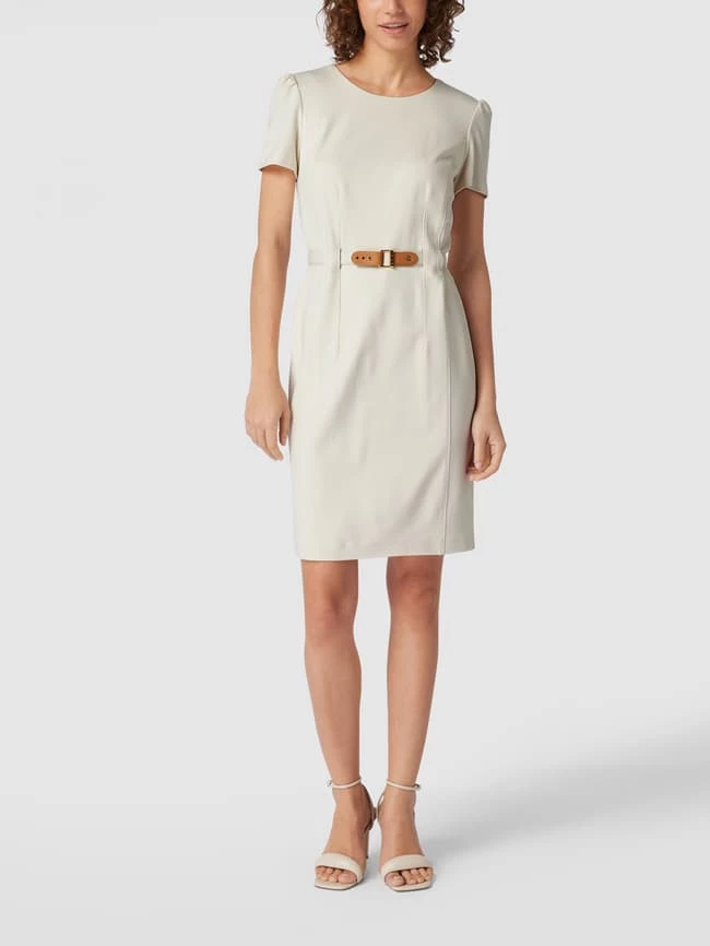 Lauren Ralph Lauren Knielanges Kleid Mit Rundhalsausschnitt - Offwhite 3 Lauren Ralph Lauren Knielanges Kleid Mit Rundhalsausschnitt - Offwhite