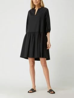 Risy & Jerfs Kleid Mit Tunikakragen Modell 'Marsala' - Schwarz