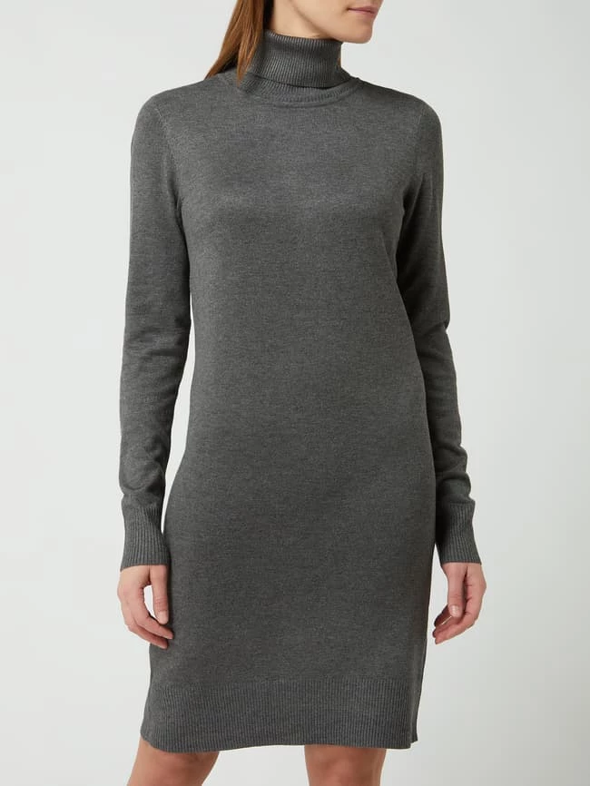 Saint Tropez Strickkleid Aus Viskosemischung Modell 'Mila' - Anthrazit 6 Saint Tropez Strickkleid Aus Viskosemischung Modell 'Mila' - Anthrazit – Bild 4