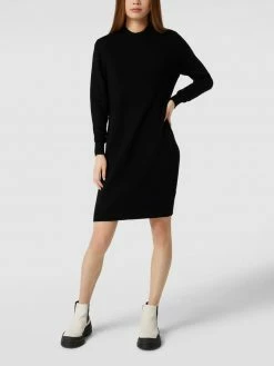 Montego Strickkleid Mit Rundhalsausschnitt - Schwarz