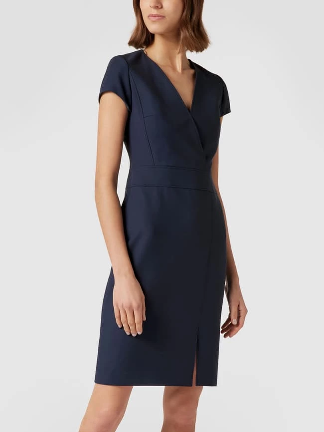 HUGO Etuikleid In Wickel-Optik Modell 'Kestini' - Marineblau 6 HUGO Etuikleid In Wickel-Optik Modell 'Kestini' - Marineblau – Bild 4