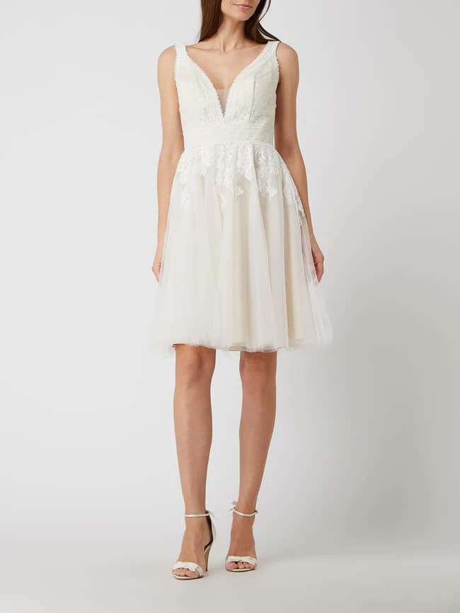 Luxuar Brautkleid Mit Floralen Stickereien - Ecru 3 Luxuar Brautkleid Mit Floralen Stickereien - Ecru