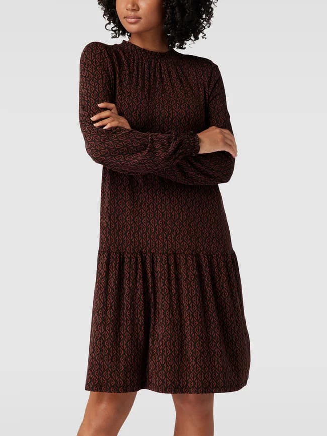 Christian Berg Woman Knielanges Kleid Mit Allover-Muster - Schwarz 6 Christian Berg Woman Knielanges Kleid Mit Allover-Muster - Schwarz – Bild 4