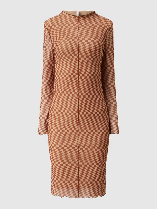 Only Kleid Aus Mesh Modell 'Nellie' - Camel 4 Only Kleid Aus Mesh Modell 'Nellie' - Camel – Bild 2