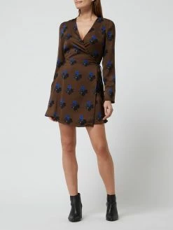 Mango Wickelkleid Mit Floralem Muster Modell 'Cress' - Hellbraun