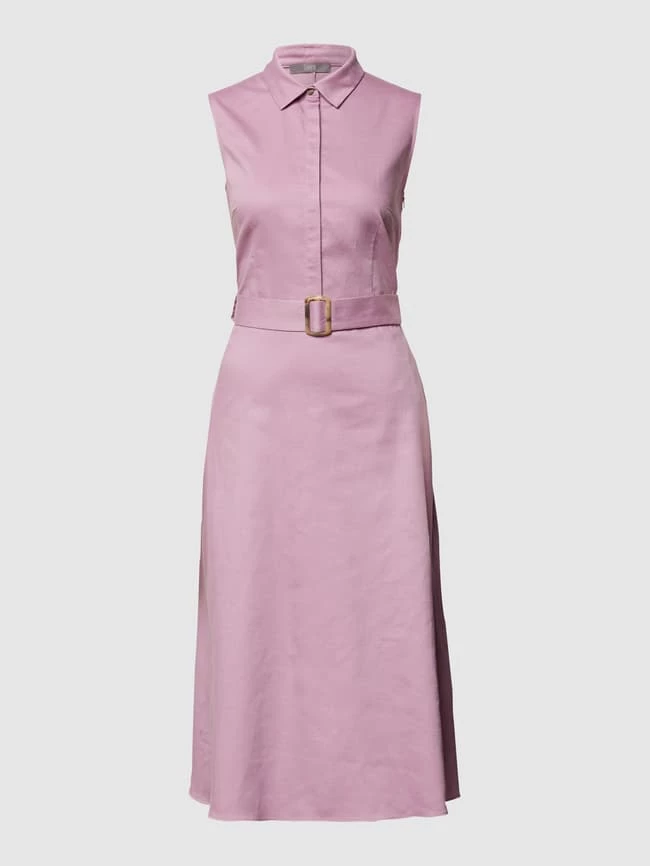 Jake*s Collection Midikleid Mit Taillengürtel - Lila 4 Jake*s Collection Midikleid Mit Taillengürtel - Lila – Bild 2