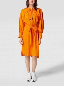 BOSS Midikleid Mit Taillengürtel Modell 'Dapera' - Orange