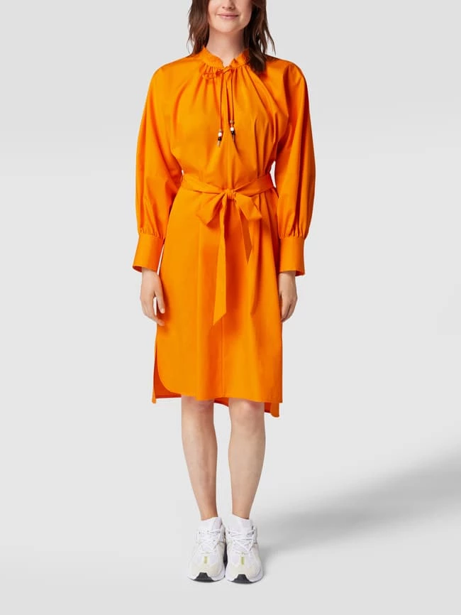 BOSS Midikleid Mit Taillengürtel Modell 'Dapera' - Orange 3 BOSS Midikleid Mit Taillengürtel Modell 'Dapera' - Orange