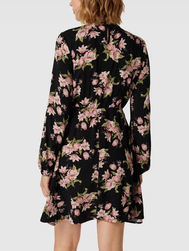 Vila Knielanges Kleid Mit Floralem Muster Modell 'VIJENNI' - Schwarz 7 Vila Knielanges Kleid Mit Floralem Muster Modell 'VIJENNI' - Schwarz – Bild 5