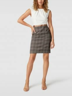 Montego Knielanges Etuikleid Mit Taillenpasse - Schwarz