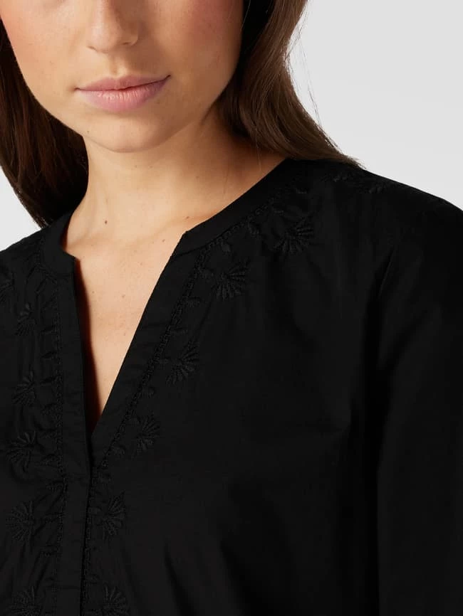 Montego Knielanges Kleid Mit Stickereien - Schwarz 5 Montego Knielanges Kleid Mit Stickereien - Schwarz – Bild 3