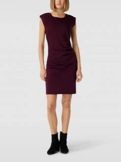 Kaffe Minikleid Mit Raffungen Modell 'INDIA' - Bordeaux Rot