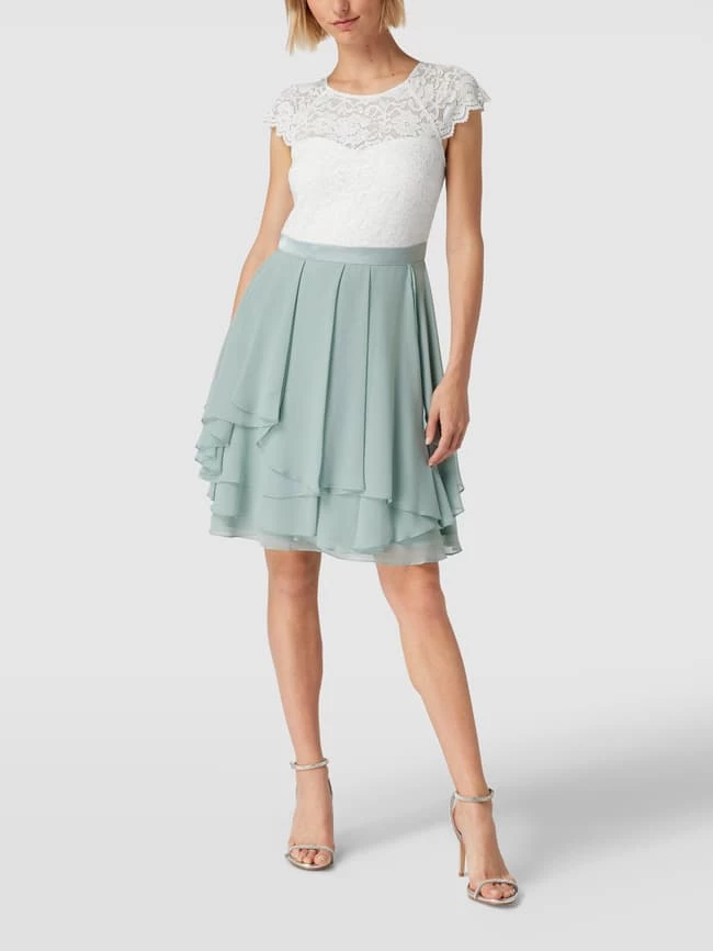 Jake*s Cocktail Cocktailkleid Mit Spitzenbesatz - Olivgrün 3 Jake*s Cocktail Cocktailkleid Mit Spitzenbesatz - Olivgrün