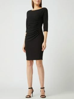 Paradi Cocktailkleid Mit Drapierung - Schwarz