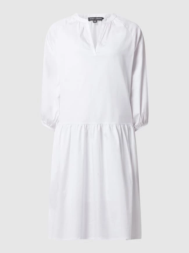 Risy & Jerfs Kleid Mit Tunikakragen Modell 'Marsala' - Weiß 4 Risy & Jerfs Kleid Mit Tunikakragen Modell 'Marsala' - Weiß – Bild 2