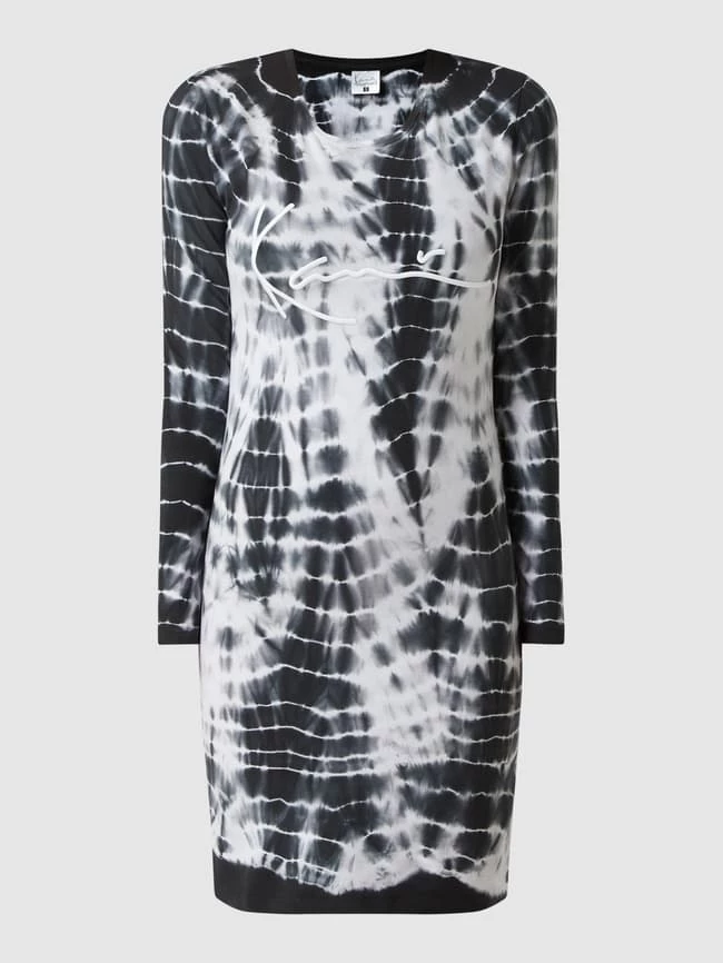 KARL KANI Kleid Im Batik-Look - Weiß 4 KARL KANI Kleid Im Batik-Look - Weiß – Bild 2