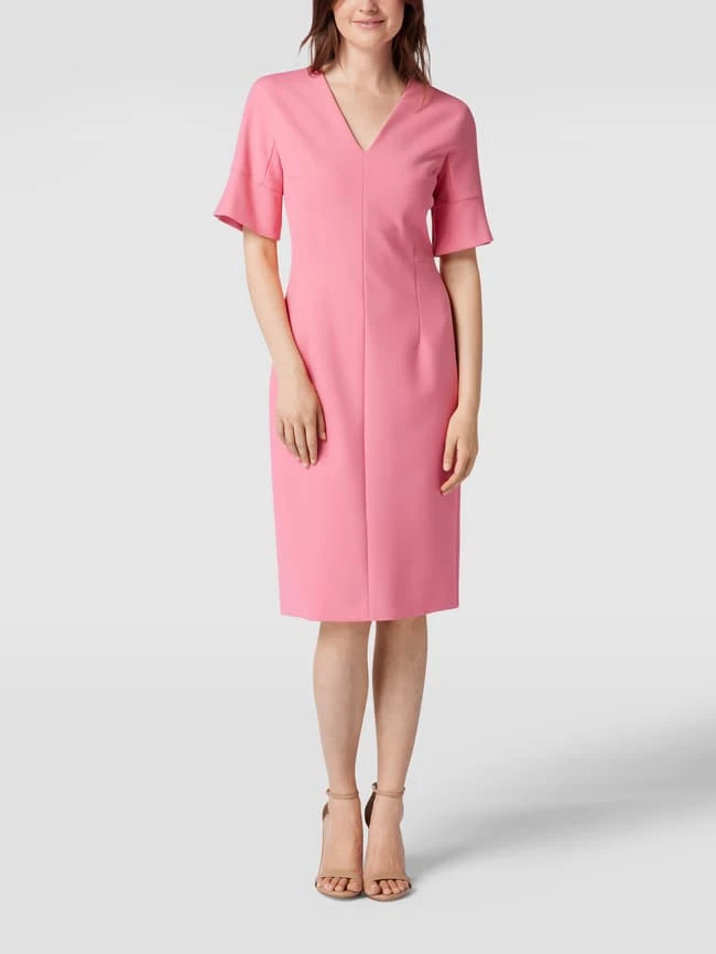 BOSS Etuikleid Mit V-Ausschnitt Modell 'Decine' - Rosa 6 BOSS Etuikleid Mit V-Ausschnitt Modell 'Decine' - Rosa – Bild 4