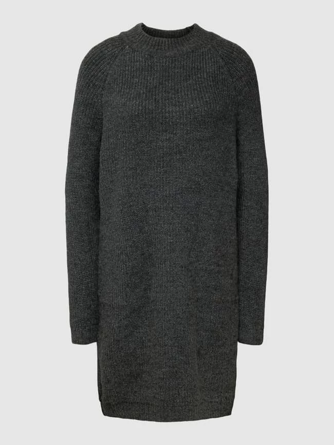 Only Knielanges Strickkleid Modell 'JADE' - Dunkelgrau Meliert 4 Only Knielanges Strickkleid Modell 'JADE' - Dunkelgrau Meliert – Bild 2