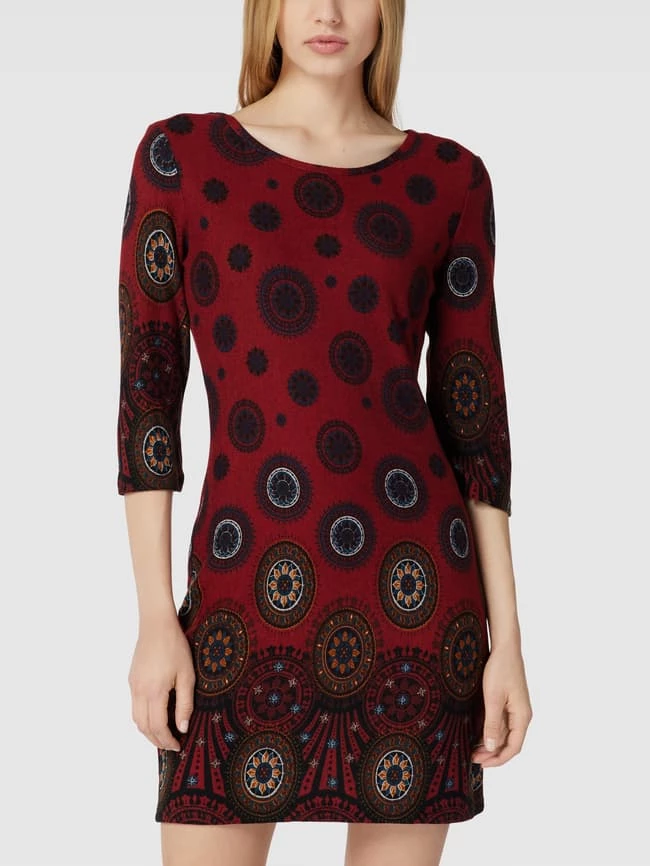 Apricot Knielanges Kleid Mit Allover-Muster - Rot 6 Apricot Knielanges Kleid Mit Allover-Muster - Rot – Bild 4