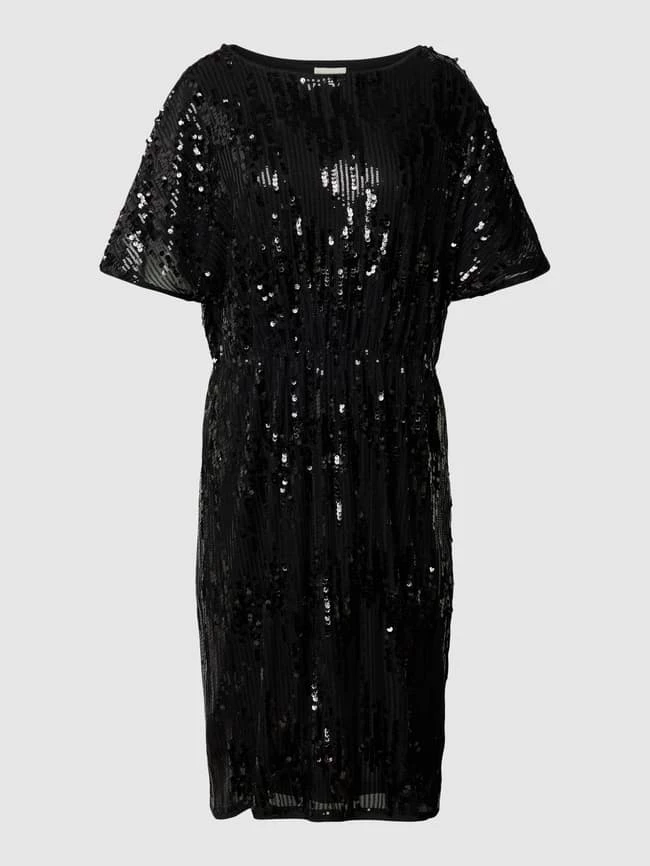 Milano Italy Kleid Mit Paillettenbesatz - Schwarz 4 Milano Italy Kleid Mit Paillettenbesatz - Schwarz – Bild 2